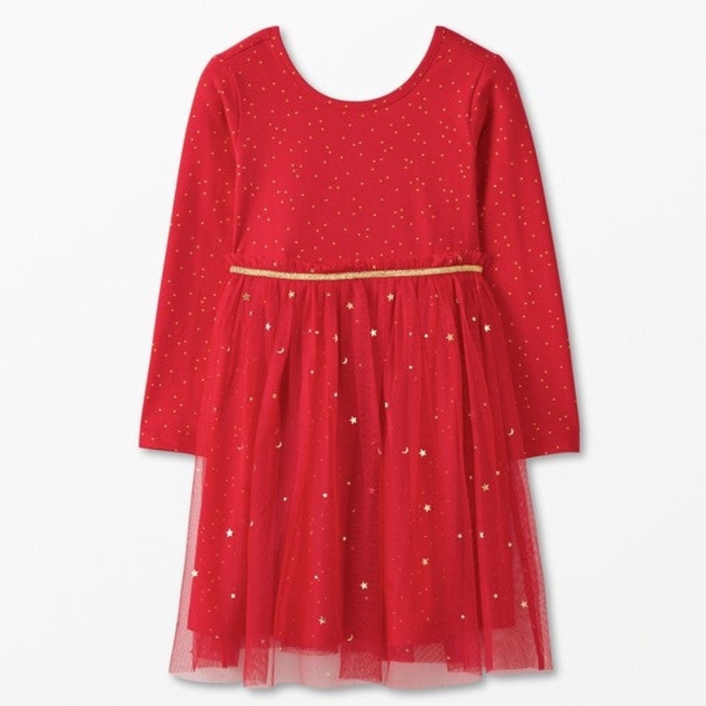 Hanna Andersson Super Soft Shimmer Tulle Skater Dress - 4